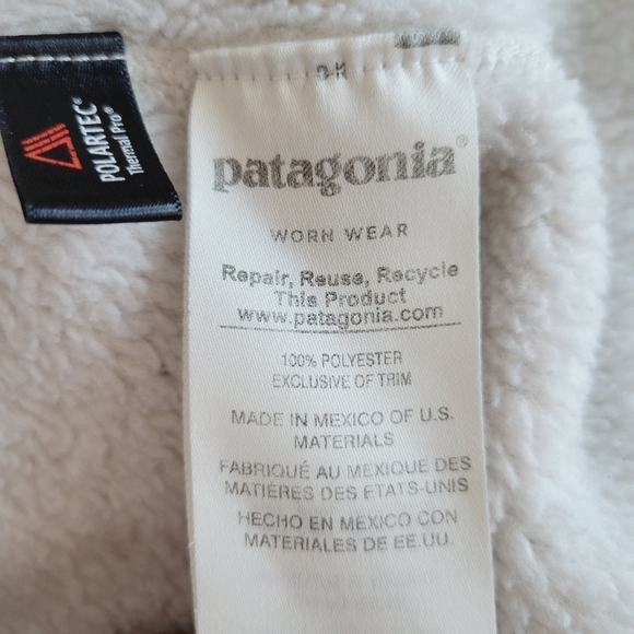 Patagonia White Re-Tool Snap T Fleece Pullover - Picture 9 of 12